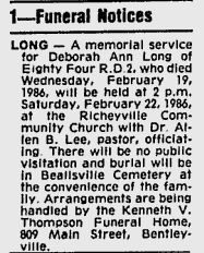 Deborah Ann Long Derber